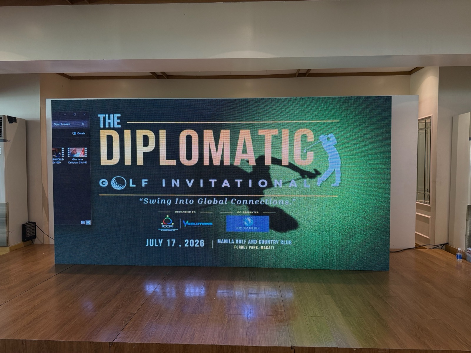 The Diplomatic Golf Invitational 2026 event branding