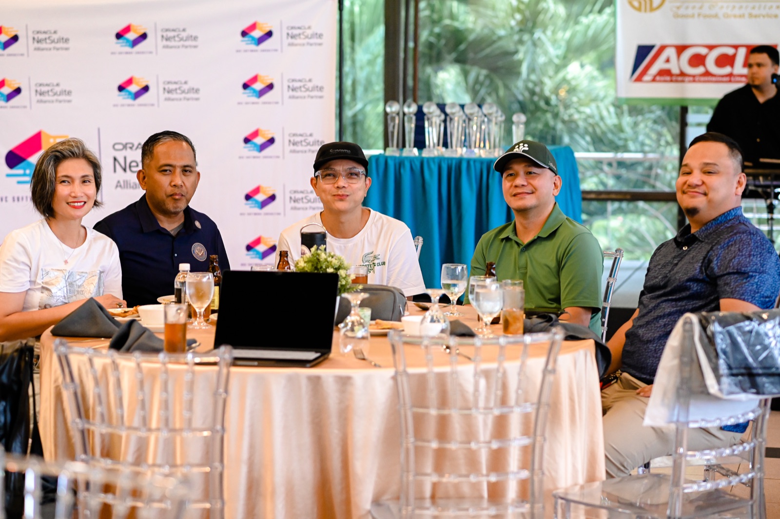 Guests seated together at the GREC Golf All Weather Cup 2026 reception
