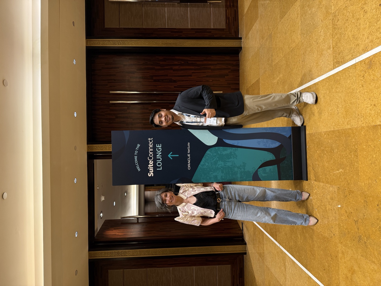 Wynn Benal and Novel Espina at the SuiteConnect Lounge