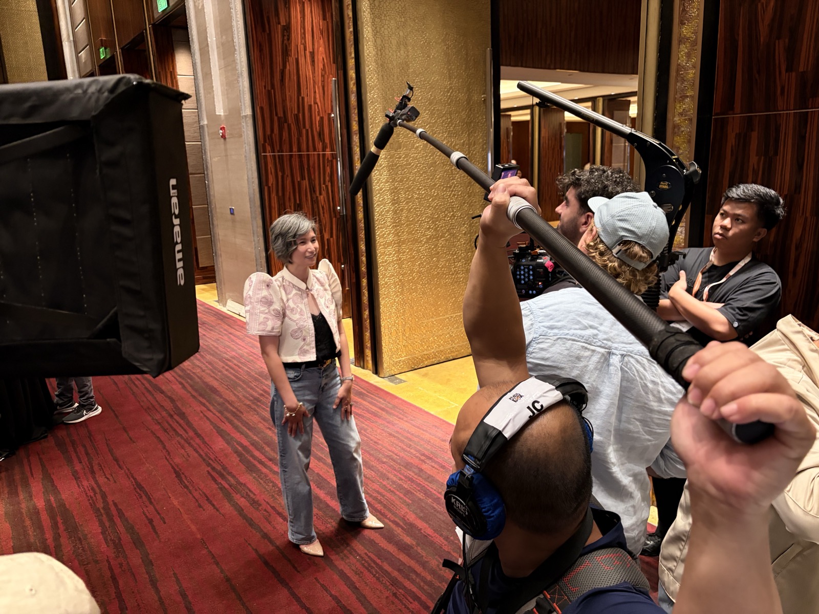 Behind the scenes filming with AVC's Novel Espina